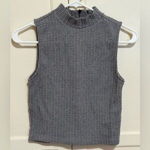 Forever 21 Charcoal Ribbed Tank Top